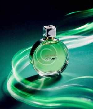 Green aura perfume bottle