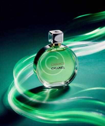 Green aura perfume bottle